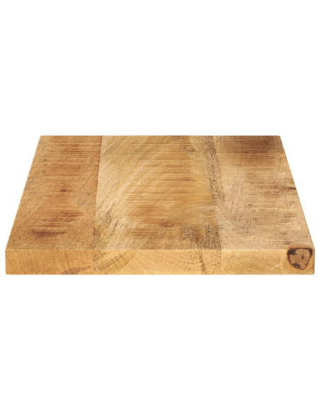 Piano per Tavolo 60x30x2,5cm Rettangolare Legno di Mango Grezzo