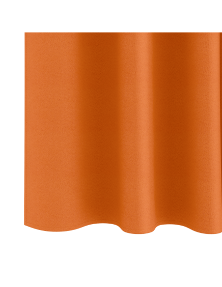 Tende con tende 2 pcs Arancione Vivo 225 x 140 cm Poliestere