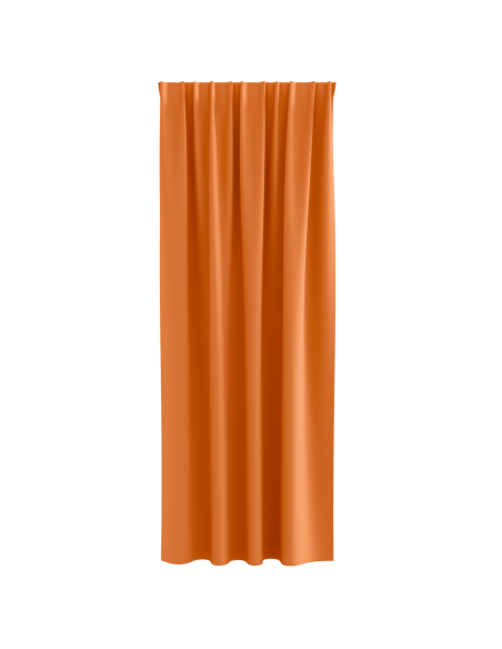 Tende con tende 2 pcs Arancione Vivo 225 x 140 cm Poliestere