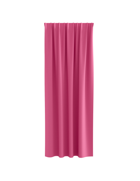 Tende con tende 2 pcs Rosa Vivo 260 x 140 cm Poliestere