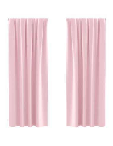 Tende Blackout con Anelli 2 pcs Rosa baby 245 x 140 cm