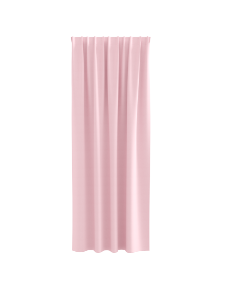 Tende con tende 2 pcs Rosa Baby 260 x 140 cm Poliestere