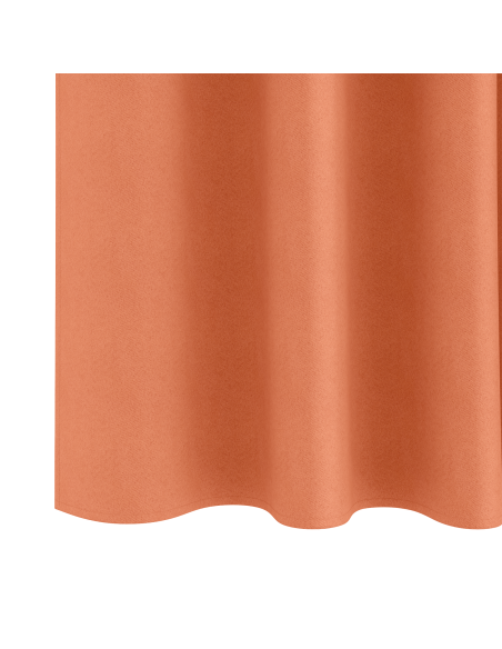 Tende con tende 2 pcs Terracotta 140 x 140 cm Poliestere