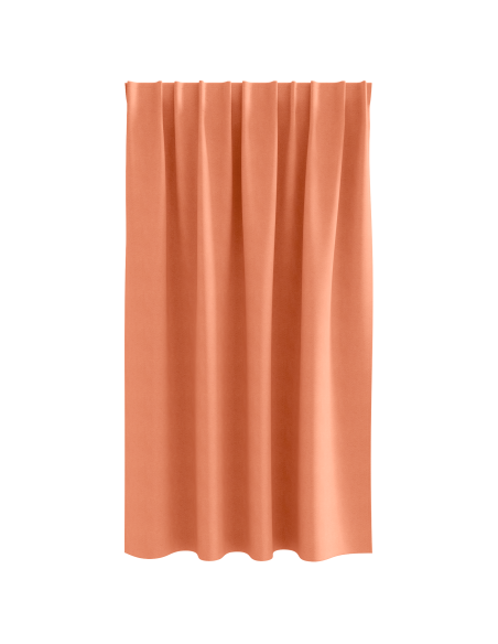 Tende con tende 2 pcs Terracotta 140 x 140 cm Poliestere
