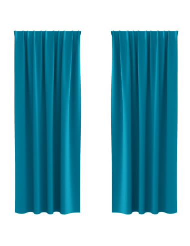 Tende Blackout con Anelli 2 pcs Turchese 225 x 140 cm