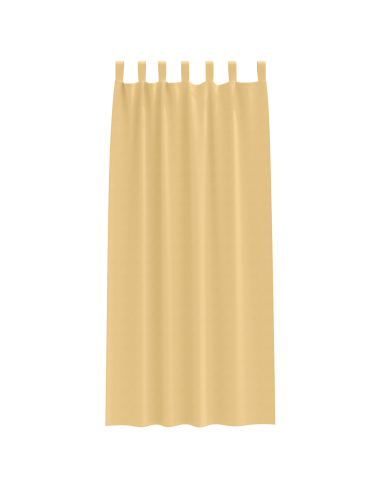 Tende Blackout con Anelli 2 pcs Beige 245 x 140 cm Poliestere