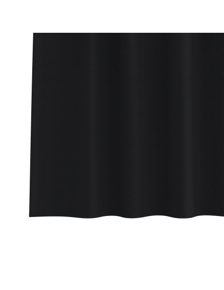 Tende con tende 2 pcs Nero 245 x 140 cm Poliestere