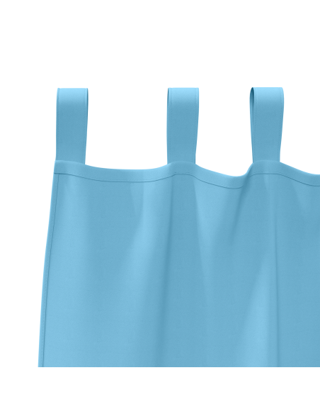 Tende con tende 2 pcs Azzurro 245 x 140 cm Poliestere