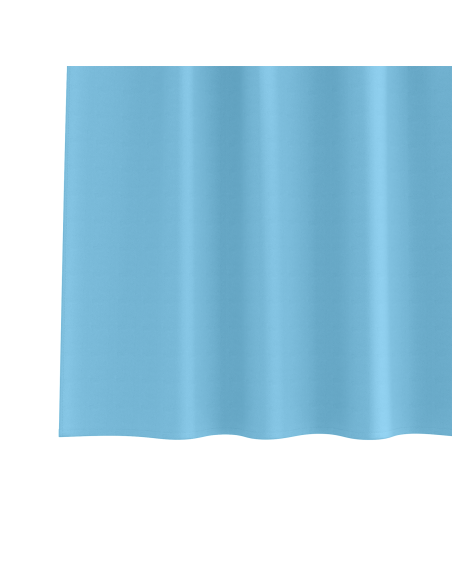 Tende con tende 2 pcs Azzurro 245 x 140 cm Poliestere