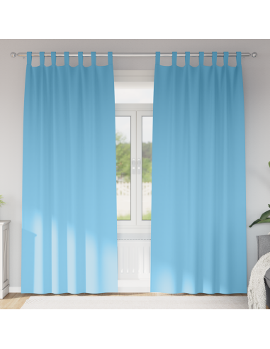 Tende Blackout con Anelli 2 pcs Blu Chiaro 260 x 140 cm