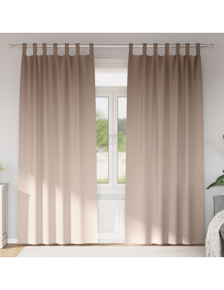Tende Blackout con Anelli 2 pcs Talpa 245 x 140 cm Poliestere