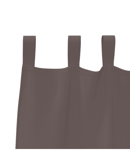 Tende con tende 2 pcs Marrone scuro 245 x 140 cm Poliestere