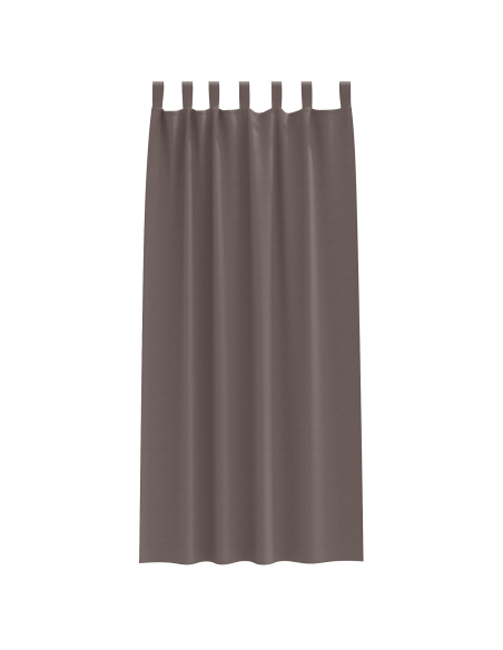 Tende con tende 2 pcs Marrone scuro 245 x 140 cm Poliestere