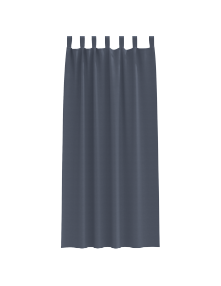 Tende con tende 2 pcs Antracite 245 x 140 cm Poliestere