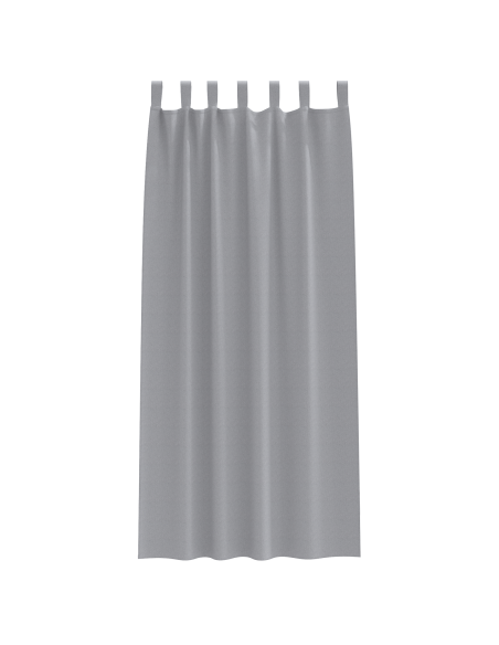 Tende con tende 2 pcs Grigio chiaro 245 x 140 cm Poliestere