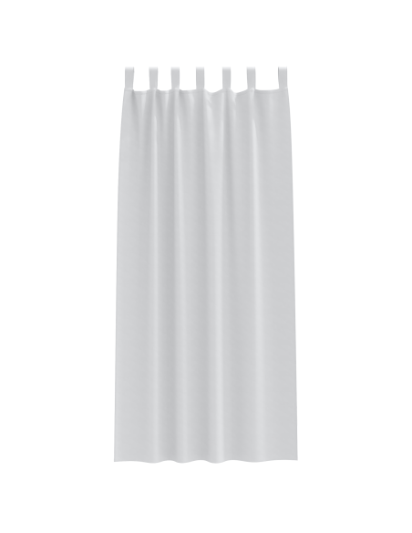 Tende con tende 2 pcs Grigio Chiaro 260 x 140 cm Poliestere