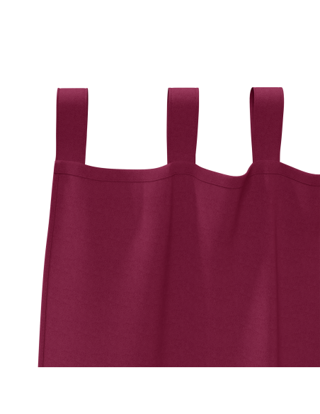 Tende con tende 2 pcs Rosso Vino 260 x 140 cm Poliestere