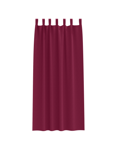 Tende Blackout con Anelli 2 pcs Rosso Vino 260 x 140 cm