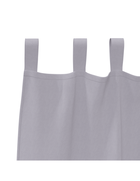 Tende con tende 2 pcs Grigio Metallico 245 x 140 cm Poliestere