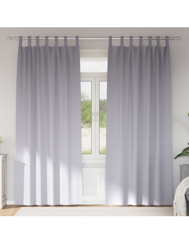 Tende Blackout con Anelli 2 pcs Grigio Metallico 260 x 140 cm
