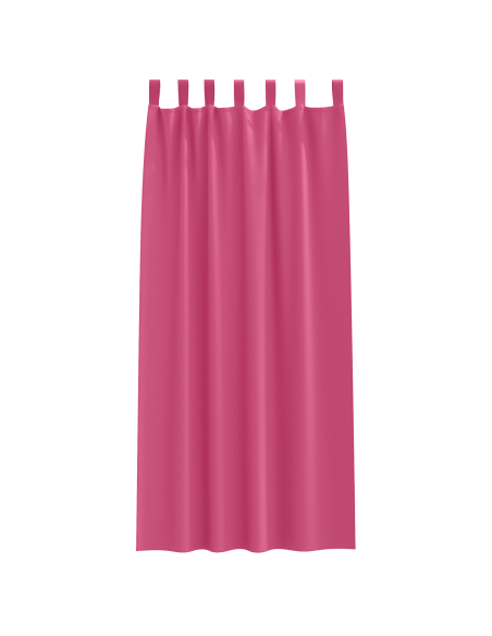 Tende Blackout con Anelli 2 pcs Rosa Vivo 245 x 140 cm