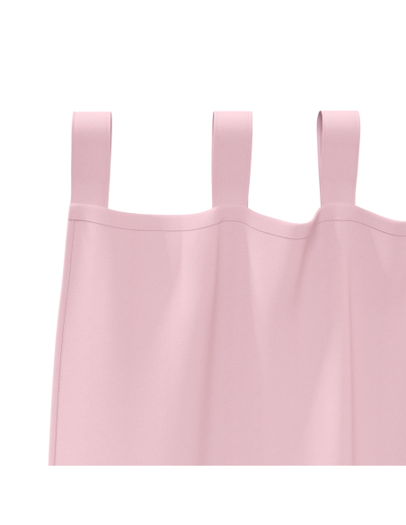 Tende con tende 2 pcs Rosa Baby 260 x 140 cm Poliestere
