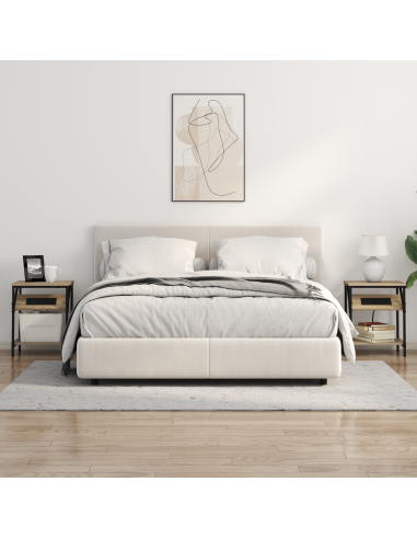 Armadio da Notte 2 pcs Rovere Sonoma 38 x 30 x 48 cm
