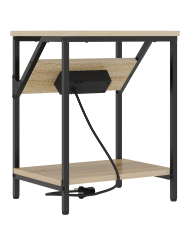 Armadio da Notte 2 pcs Rovere Sonoma 38 x 30 x 48 cm