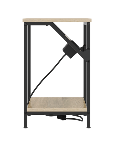 Armadio da Notte 2 pcs Rovere Sonoma 38 x 30 x 48 cm