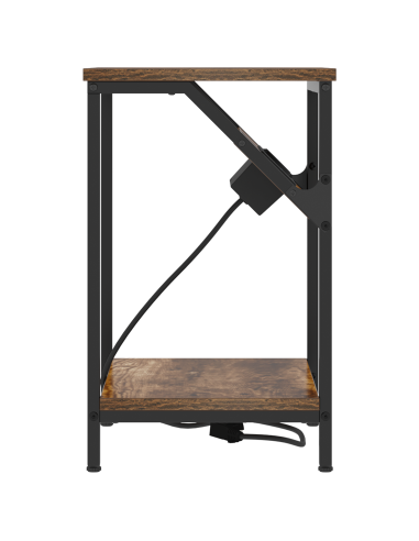 Armadio da Notte Rovere fumé 38 x 30 x 48 cm Legno multistrato