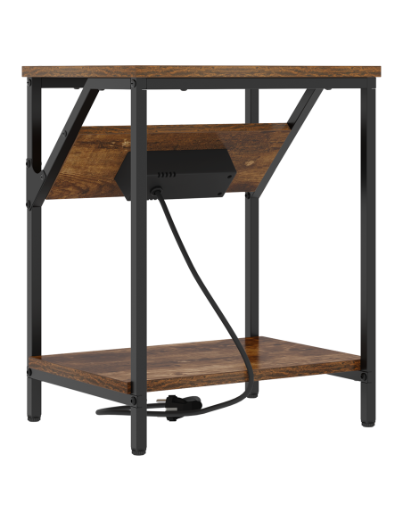 Armadio da Notte 2 pcs Rovere fumé 38 x 30 x 48 cm