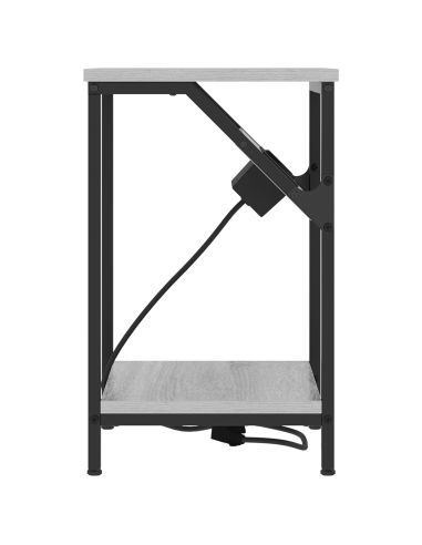 Armadio da Notte Grigio Sonoma 38 x 30 x 48 cm