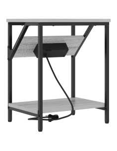 Armadio da Notte 2 pcs Grigio Sonoma 38 x 30 x 48 cm 2