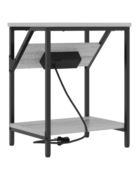 Armadio da Notte 2 pcs Grigio Sonoma 38 x 30 x 48 cm