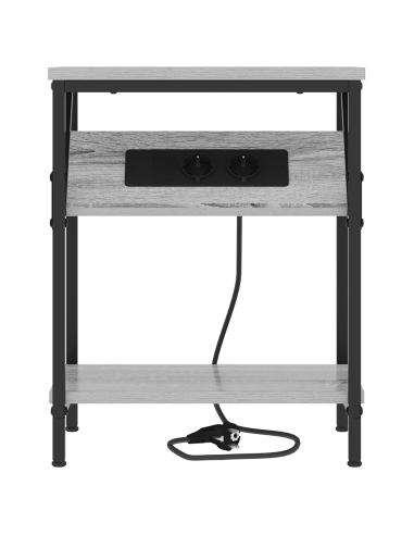 Armadio da Notte 2 pcs Grigio Sonoma 38 x 30 x 48 cm