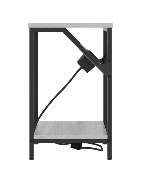 Armadio da Notte 2 pcs Grigio Sonoma 38 x 30 x 48 cm