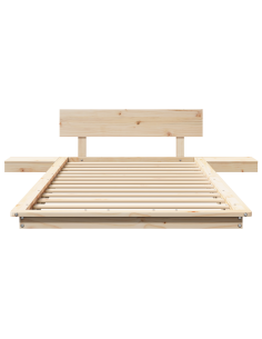 Struttura del letto Marrone 90 x 190 cm legno