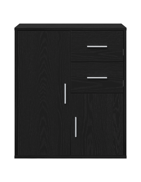 Credenza Rovere nero 60 x 31 x 70 cm Legno multistrato