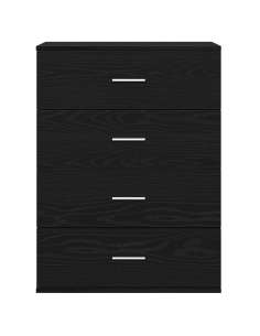 Credenza Rovere Nero 60 x 39 x 80 cm Legno multistrato