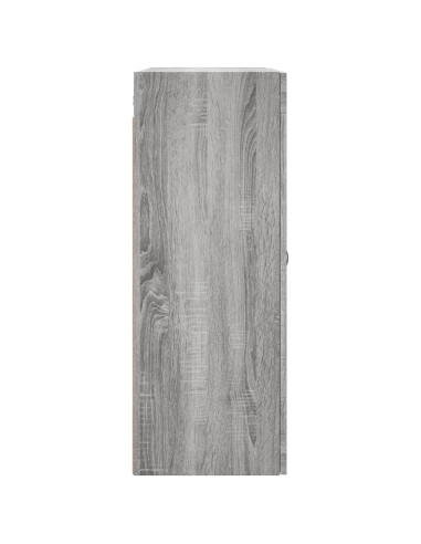 Armadietti a Parete 2 pz Grigio Sonoma in Legno Multistrato