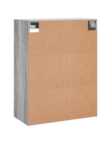 Armadietti a Parete 2 pz Grigio Sonoma in Legno Multistrato