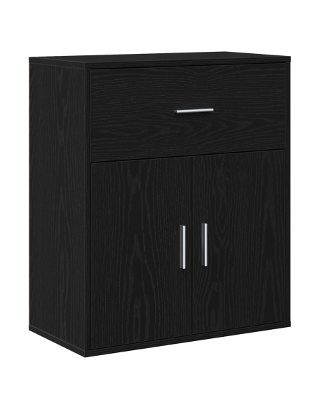 Credenza Rovere nero 60 x 31 x 70 cm Legno multistrato