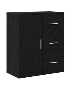 Credenza Rovere Nero 60 x 31 x 70 cm Legno multistrato 2