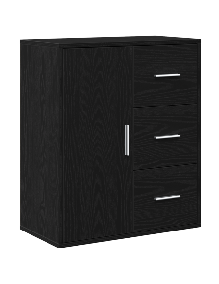Credenza Rovere nero 60 x 31 x 70 cm Legno multistrato