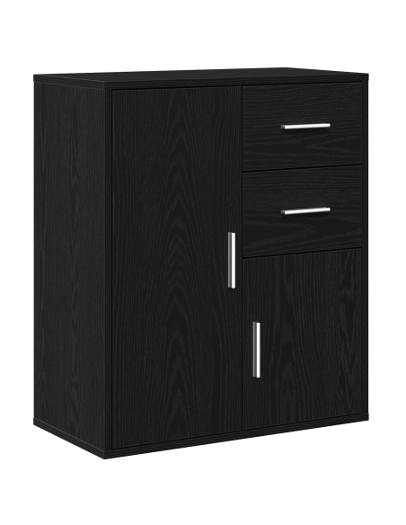 Credenza Rovere nero 60 x 31 x 70 cm Legno multistrato