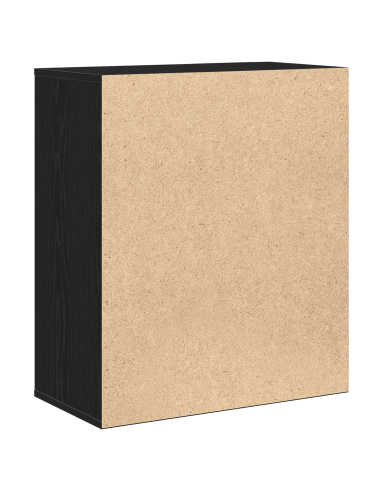 Credenza Rovere Nero 60 x 31 x 70 cm Legno multistrato