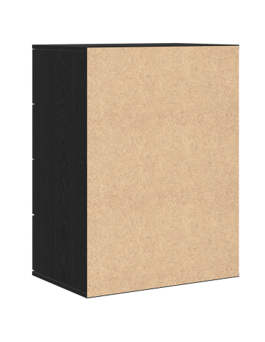 Credenza Rovere Nero 60 x 39 x 80 cm Legno multistrato