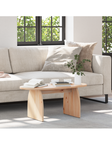 Tavolino da salotto Marrone 80 x 40 x 35 cm Pino massello