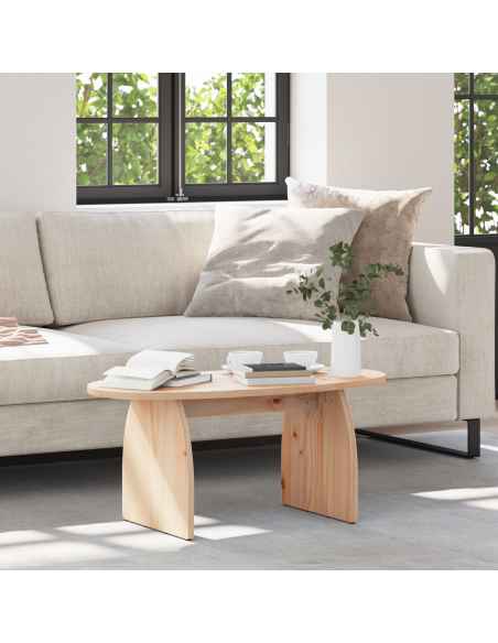 Tavolino da salotto Marrone 80 x 40 x 35 cm Pino massello