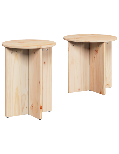Tavolino da salotto 2 pcs Naturale 41.5 x 41.5 x 41 cm